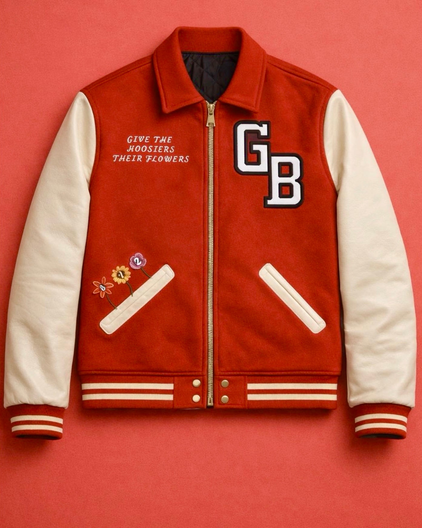"GIVE THE HOOSIERS THEIR FLOWERS" Letterman Jacket V2 Re-Release Edition
